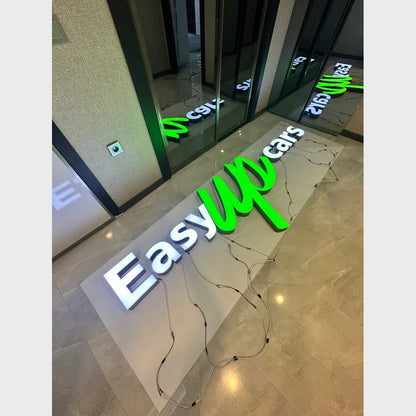 Easy Up Cars 3D Frontlit Channel Letters Led Light Sign