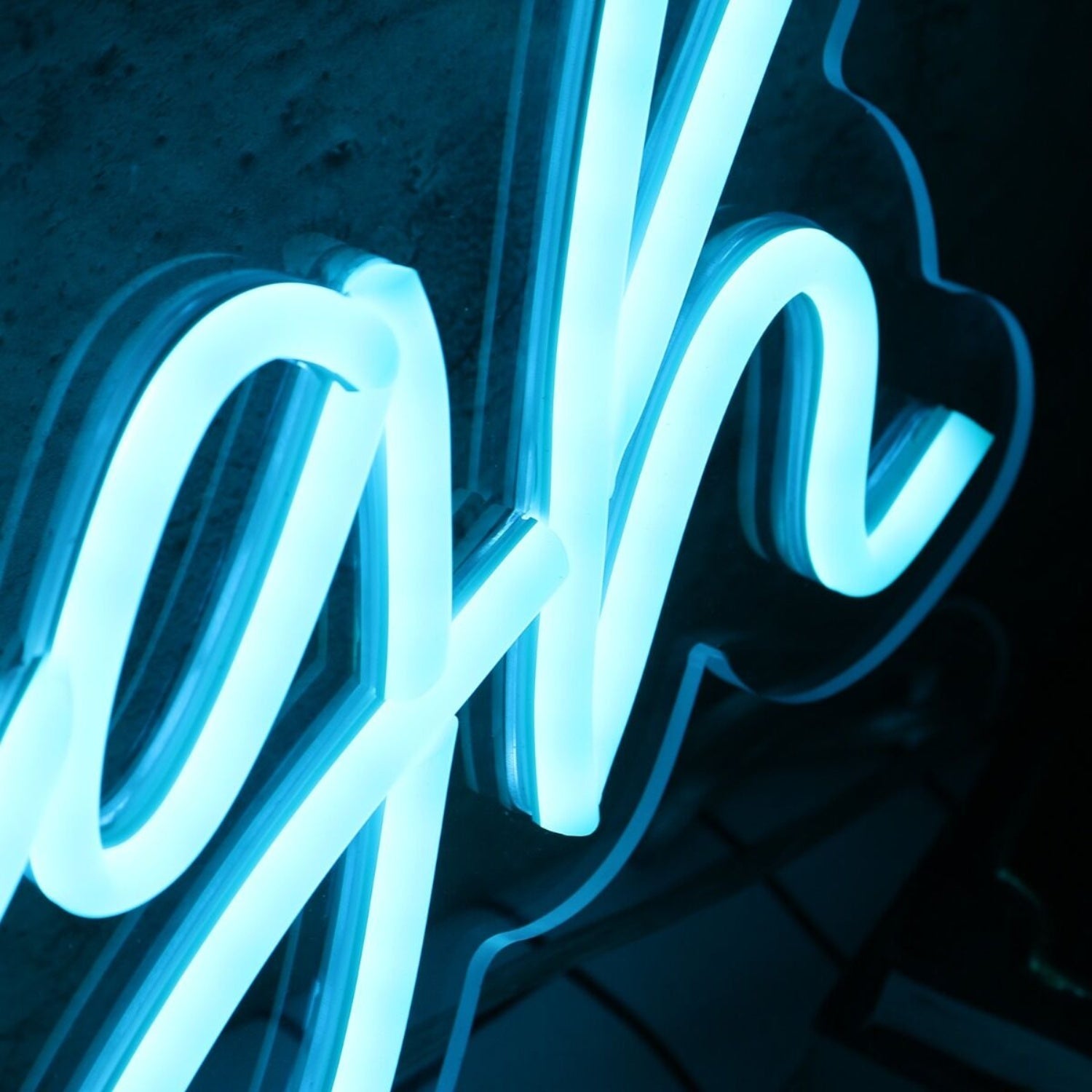 Eat Drink Laugh Blue Led Neon Sign - Shineneon