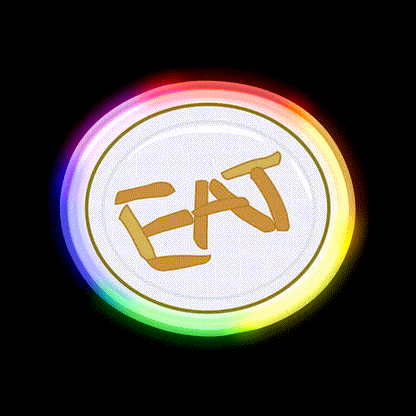 Eat Fast Food Led Neon Sign For Burger Place Rgb Color - LED neon sign close-up detail