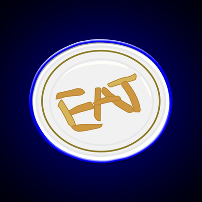 Eat Fast Food Led Neon Sign For Burger Place Rgb Color - Shineneon