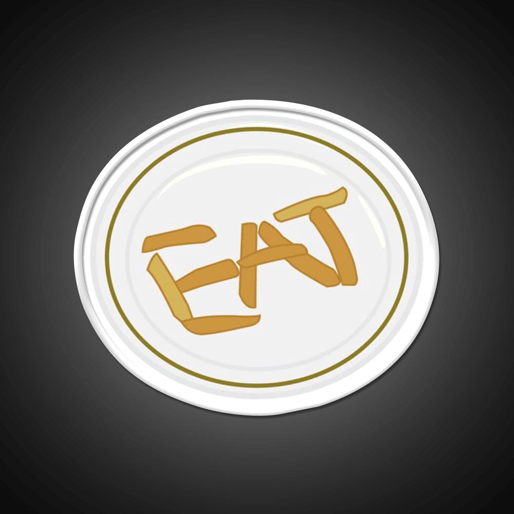 Eat Fast Food Led Neon Sign For Burger Place Rgb Color - Shineneon