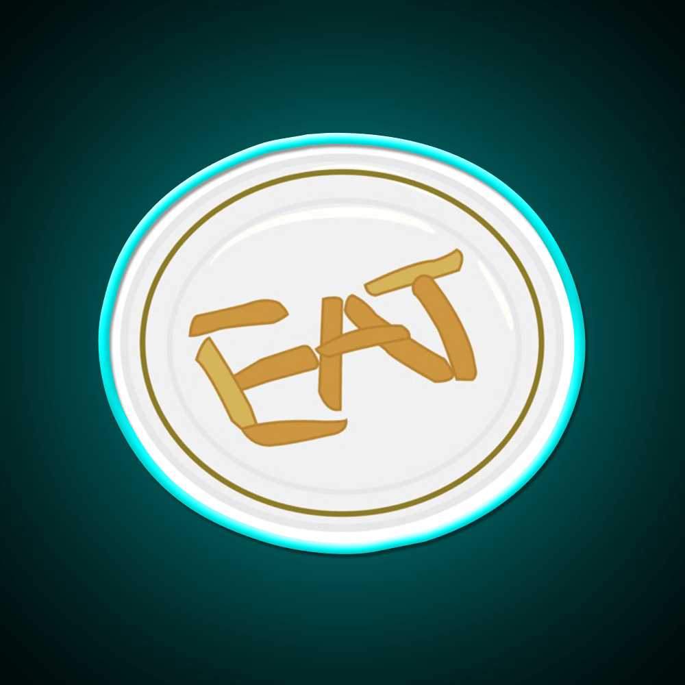 Eat Fast Food Led Neon Sign For Burger Place Rgb Color - Shineneon