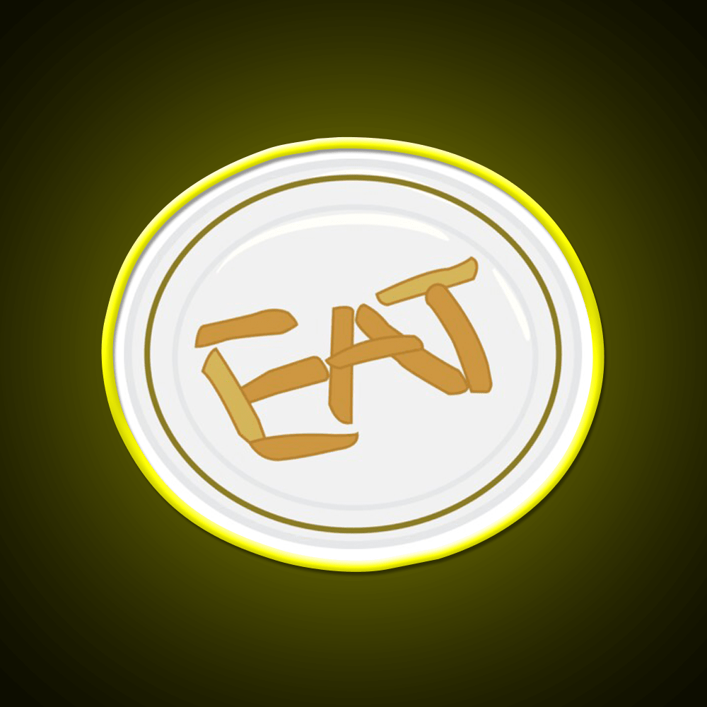 Eat Fast Food Led Neon Sign For Burger Place Rgb Color - Shineneon