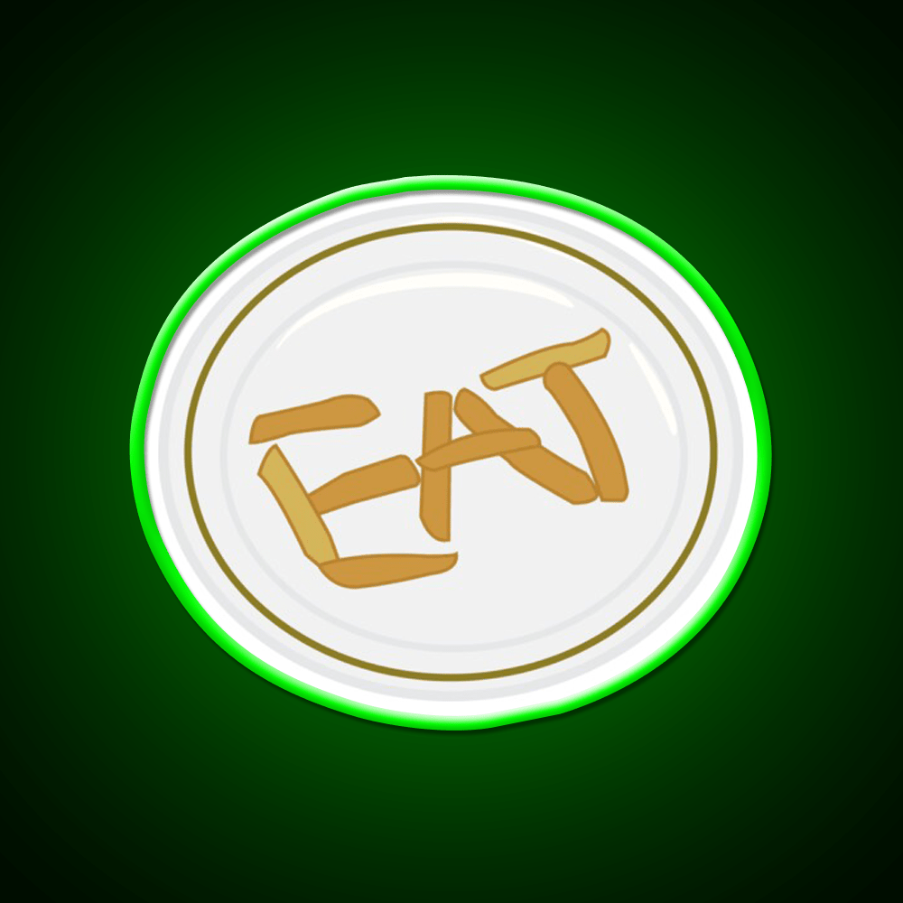 Eat Fast Food Led Neon Sign For Burger Place Rgb Color - Shineneon
