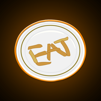 Eat Fast Food Led Neon Sign For Burger Place Rgb Color - Shineneon
