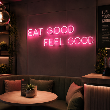 Eat Good Feel Good LED Neon Sign - 02 High-Converting Product Image