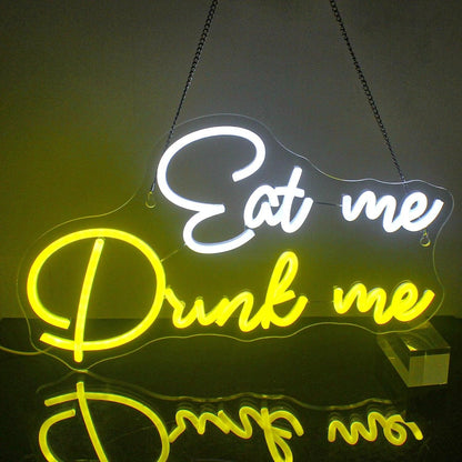 Eat Me Drink Me Led Neon Sign Cafe Bar Home Decor | Shineneon