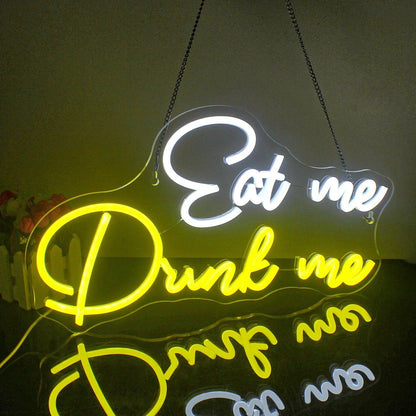 Eat Me Drink Me Led Neon Sign Cafe Bar Home Decor | Shineneon