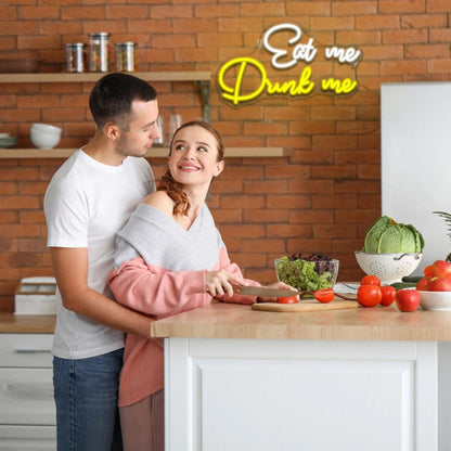 Eat Me Drink Me Led Neon Sign Cafe Bar Home Decor | Shineneon