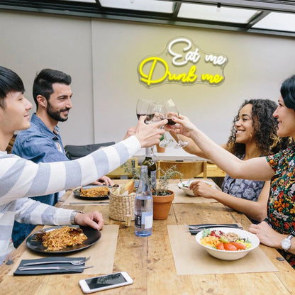 Eat Me Drink Me Led Neon Sign Cafe Bar Home Decor | Shineneon