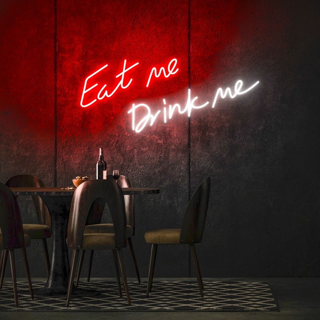 Eat Me Drink Me Led Sign Business Neon Sign - Shineneon