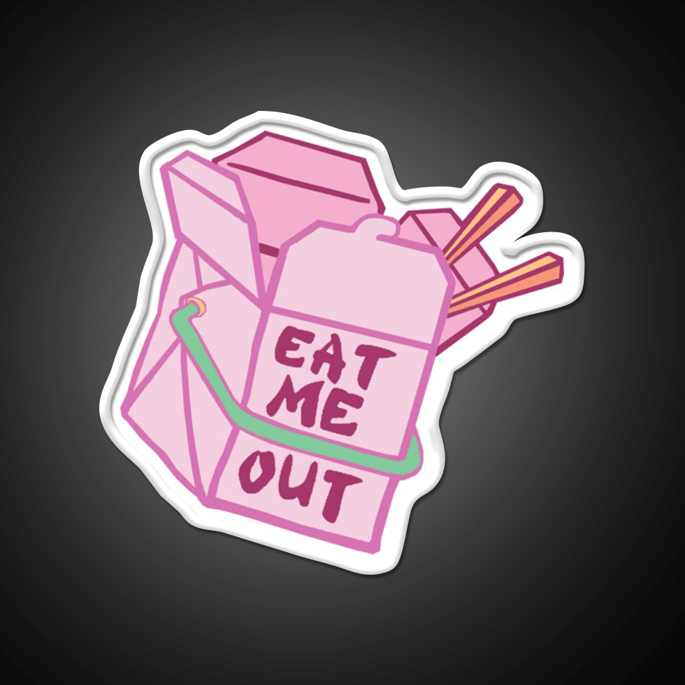 Eat Me Out Led Neon Sign Chinese Food Rgb Color - Shineneon