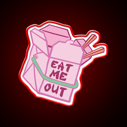 Eat Me Out Led Neon Sign Chinese Food Rgb Color - Shineneon