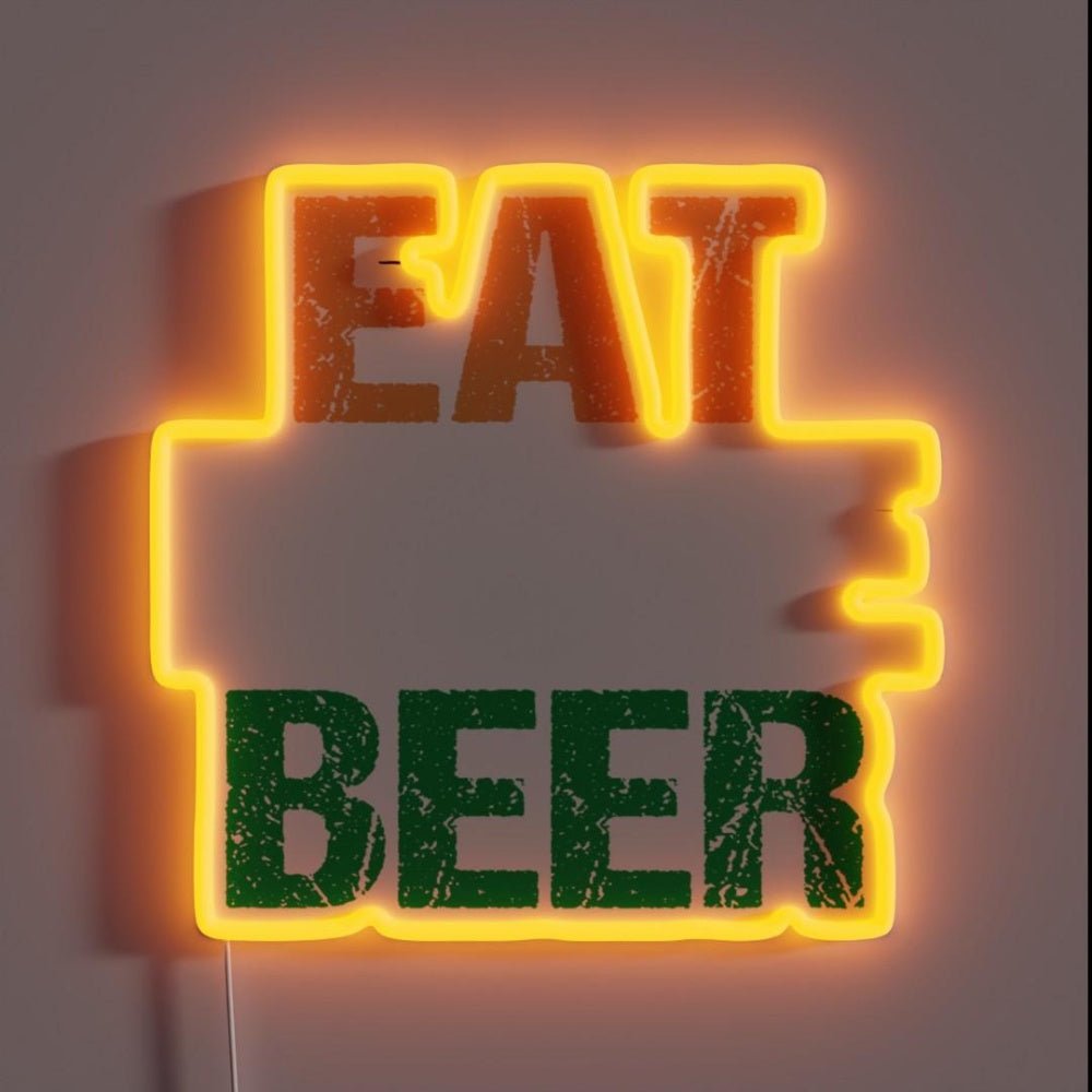 Eat More Beer V13 Rgb Led Neon Sign - Shineneon