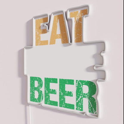 Eat More Beer V13 Rgb Led Neon Sign - Shineneon