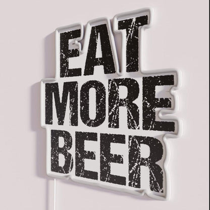 Eat More Beer V13 Rgb Led Neon Sign Bar Wall Decor - Shineneon