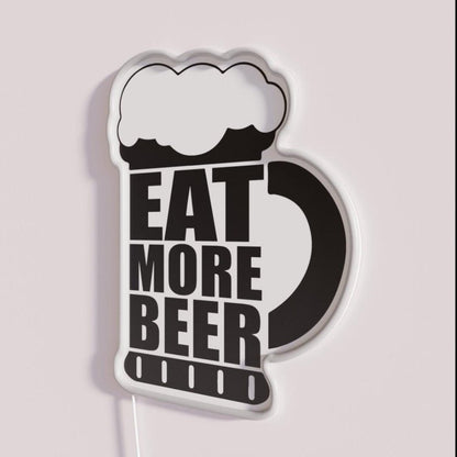 Eat More Beer V14 Rgb Led Neon Sign - Shineneon