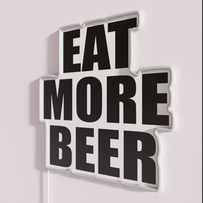 Eat More Beer V2 Rgb Led Neon Sign - Shineneon