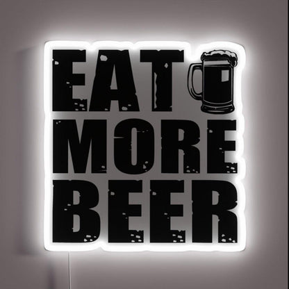 Eat More Beer V3 Rgb Led Neon Sign - Shineneon