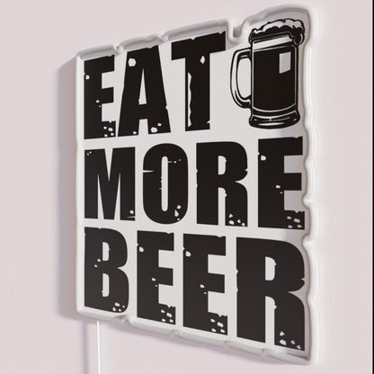 Eat More Beer V3 Rgb Led Neon Sign - Shineneon