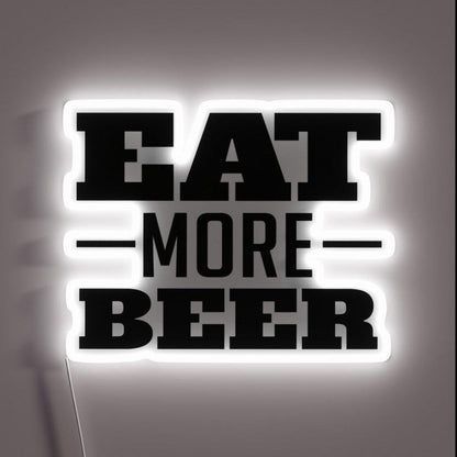 Eat More Beer V6 Rgb Led Neon Sign - Shineneon
