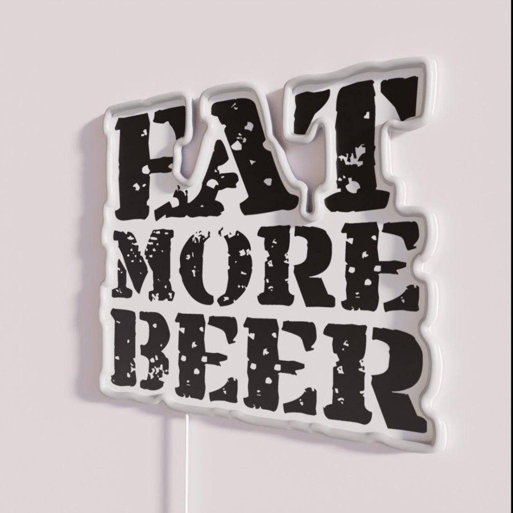 Eat More Beer V7 Rgb Led Neon Sign - Shineneon