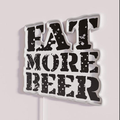 Eat More Beer V7 Rgb Led Neon Sign - Shineneon