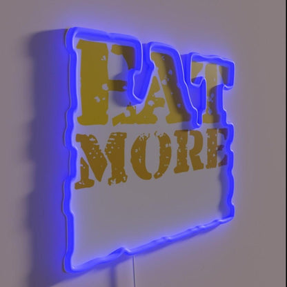 Eat More Beer V7 Rgb Led Neon Sign Bar Wall Decor - Shineneon