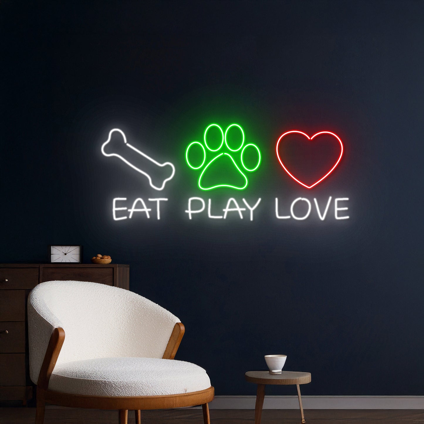 Eat Play Love Led Sign