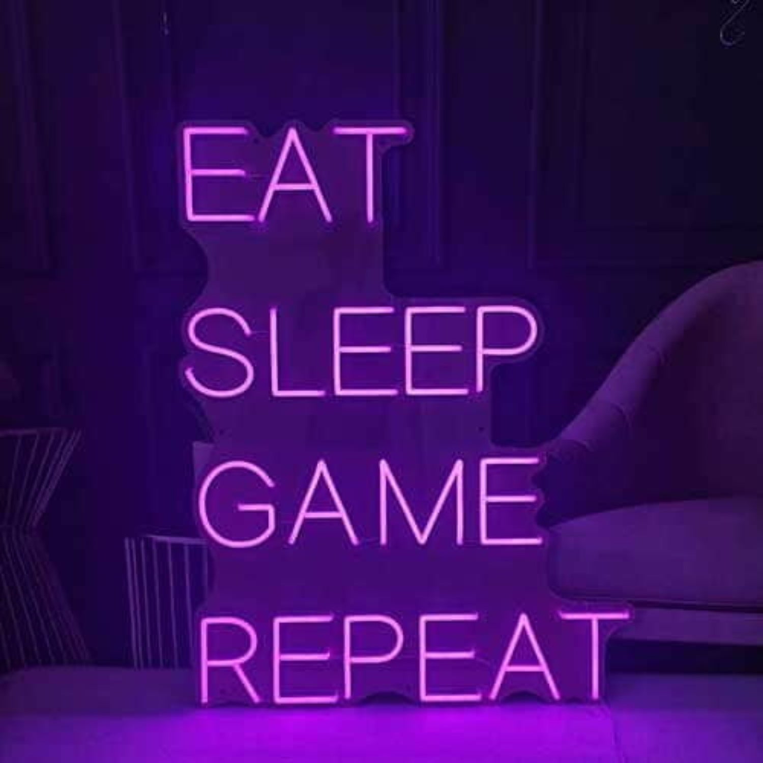 Eat Sleep Game Repeat Led Neon Sign | Shineneon