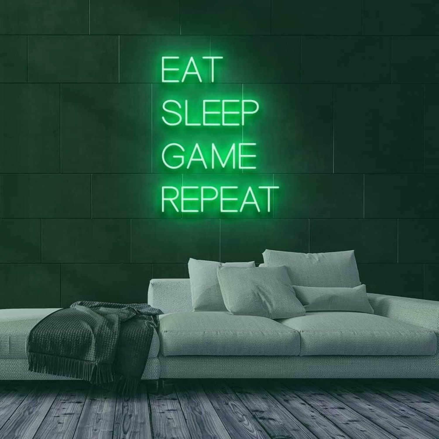 Eat Sleep Game Repeat Led Neon Sign | Shineneon