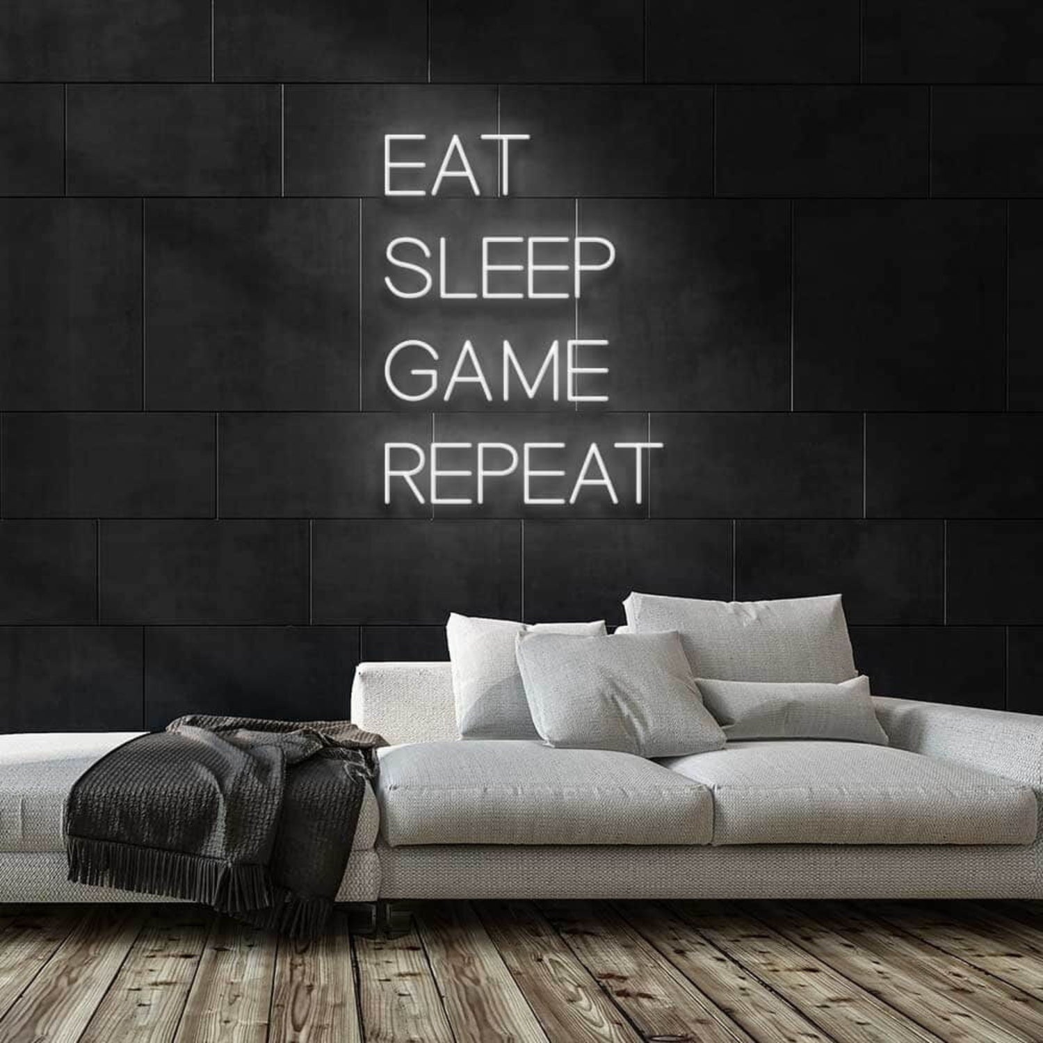 Eat Sleep Game Repeat Led Neon Sign - Shineneon