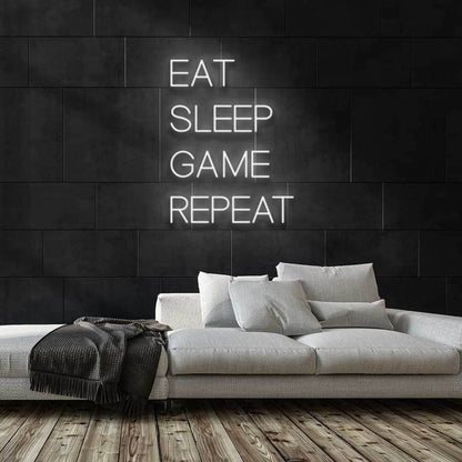 Eat Sleep Game Repeat Led Neon Sign - Shineneon