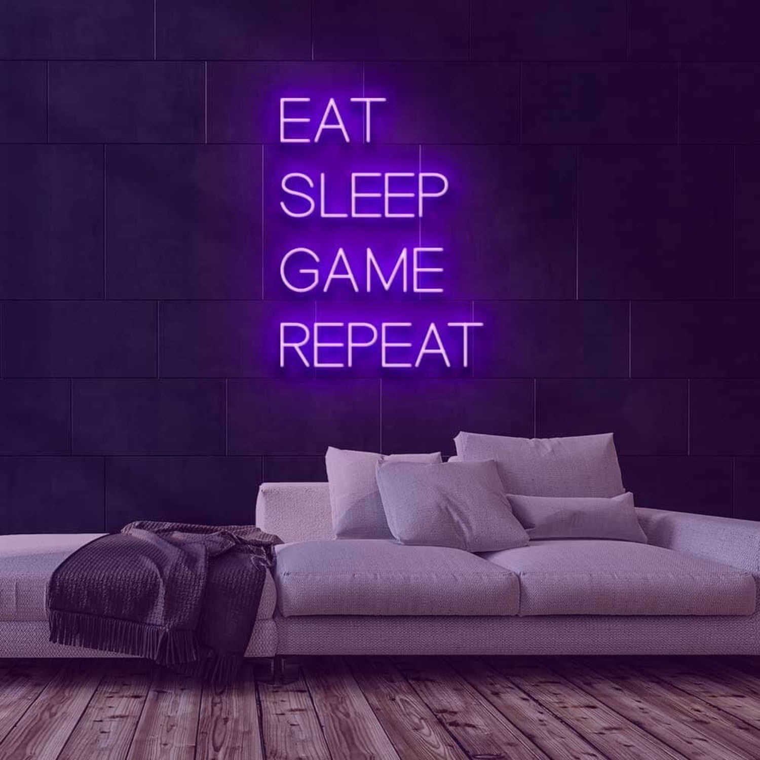 Eat Sleep Game Repeat Led Neon Sign - Shineneon
