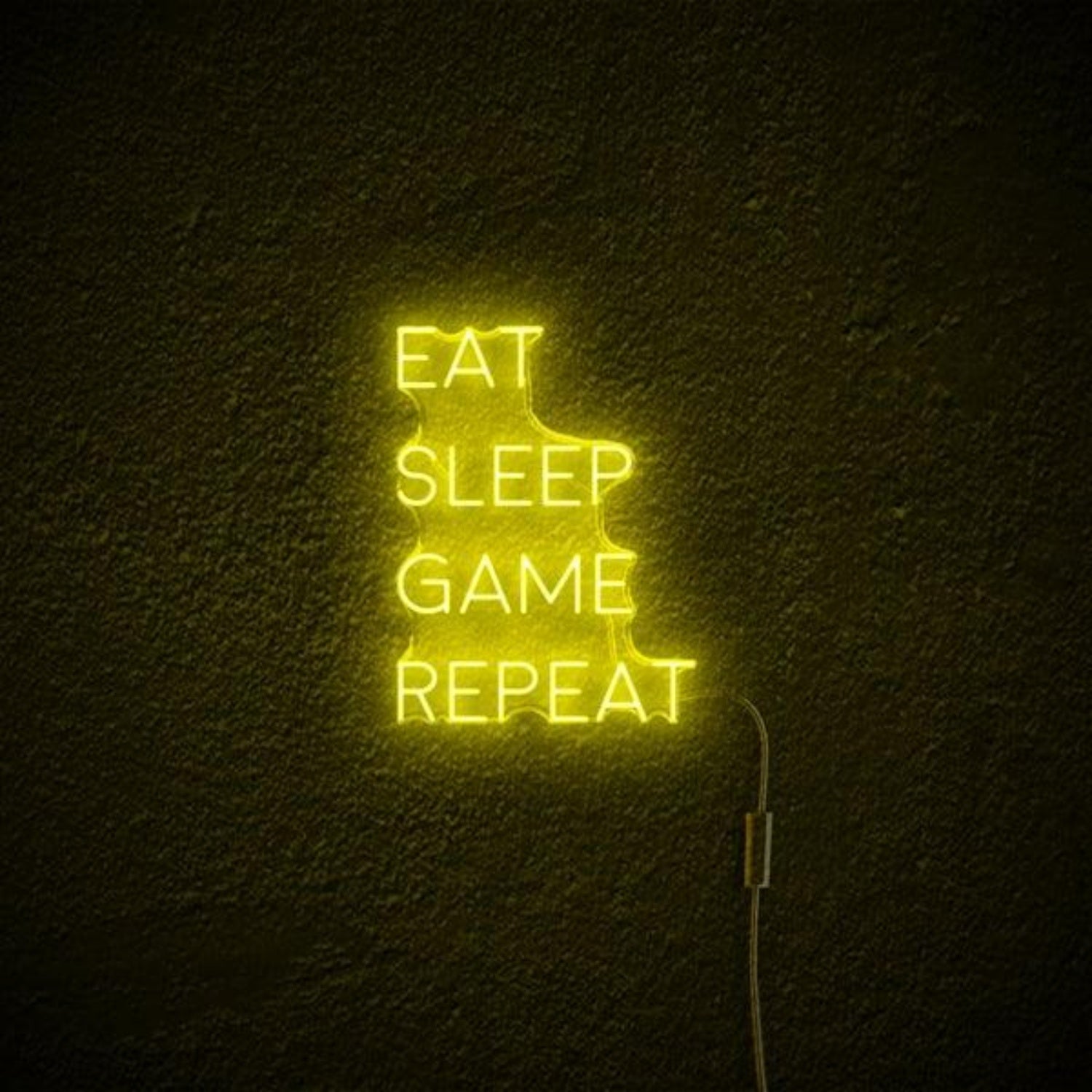 Eat Sleep Game Repeat Purple Led Neon Sign For Gaming Room Wall Decor | Shineneon
