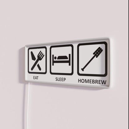 Eat Sleep Homebrew Rgb Led Neon Sign - Shineneon