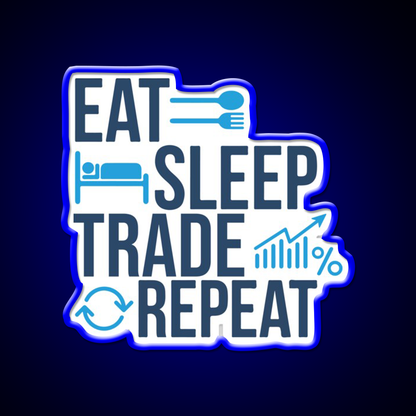 Eat Sleep Trade Repeat Beer Bar Decor Led Neon Sign Rgb Color - LED neon sign view 5