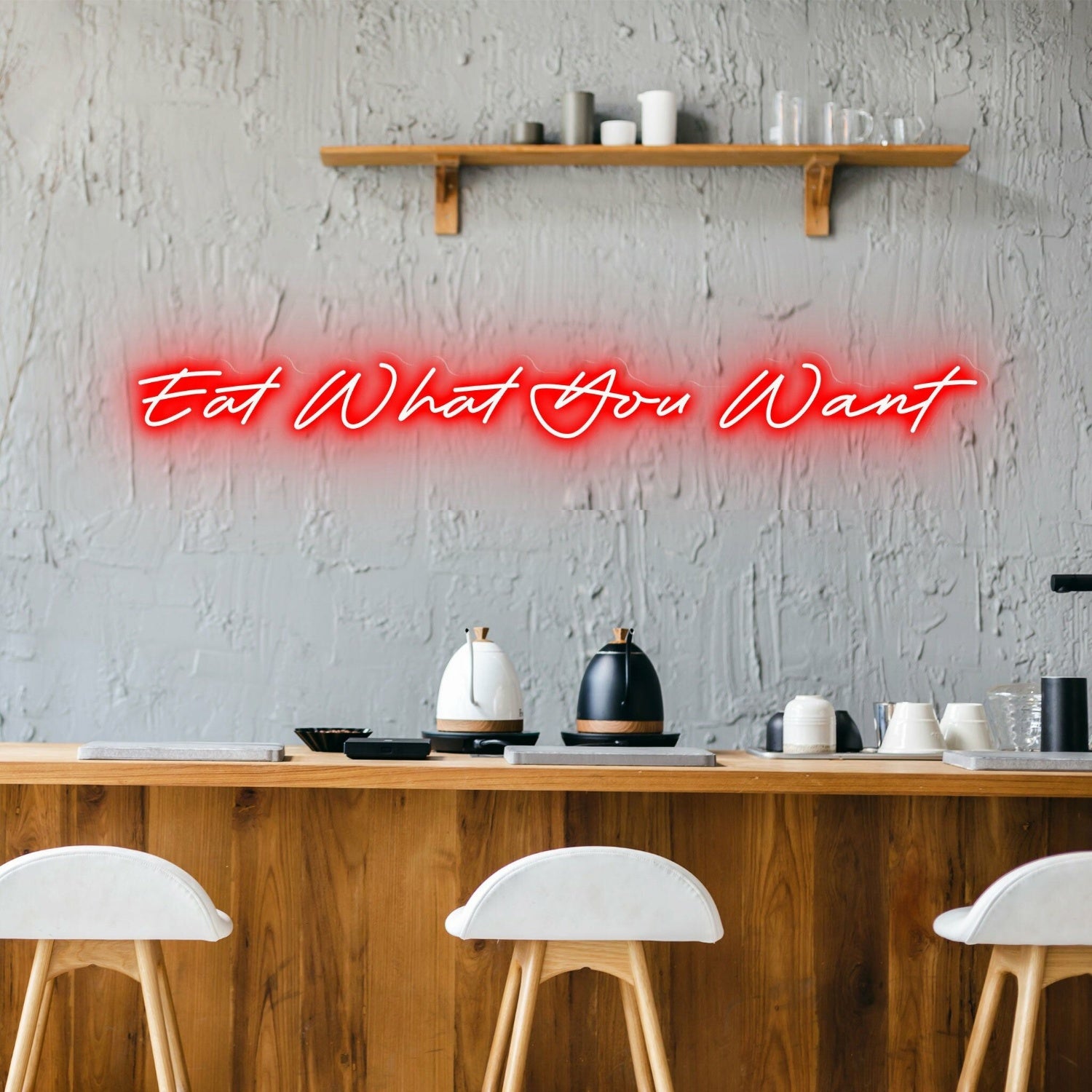 Eat What You Want Celebrate Food Freedom With Fun Neon | Shineneon