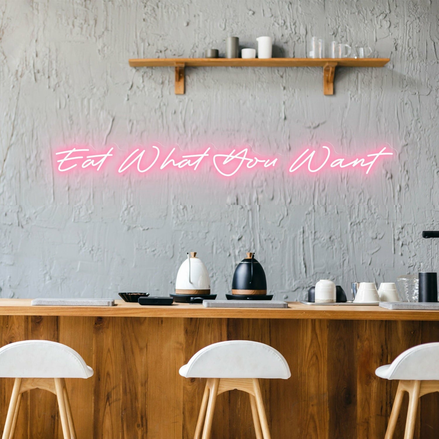 Eat What You Want Celebrate Food Freedom With Fun Neon | Shineneon