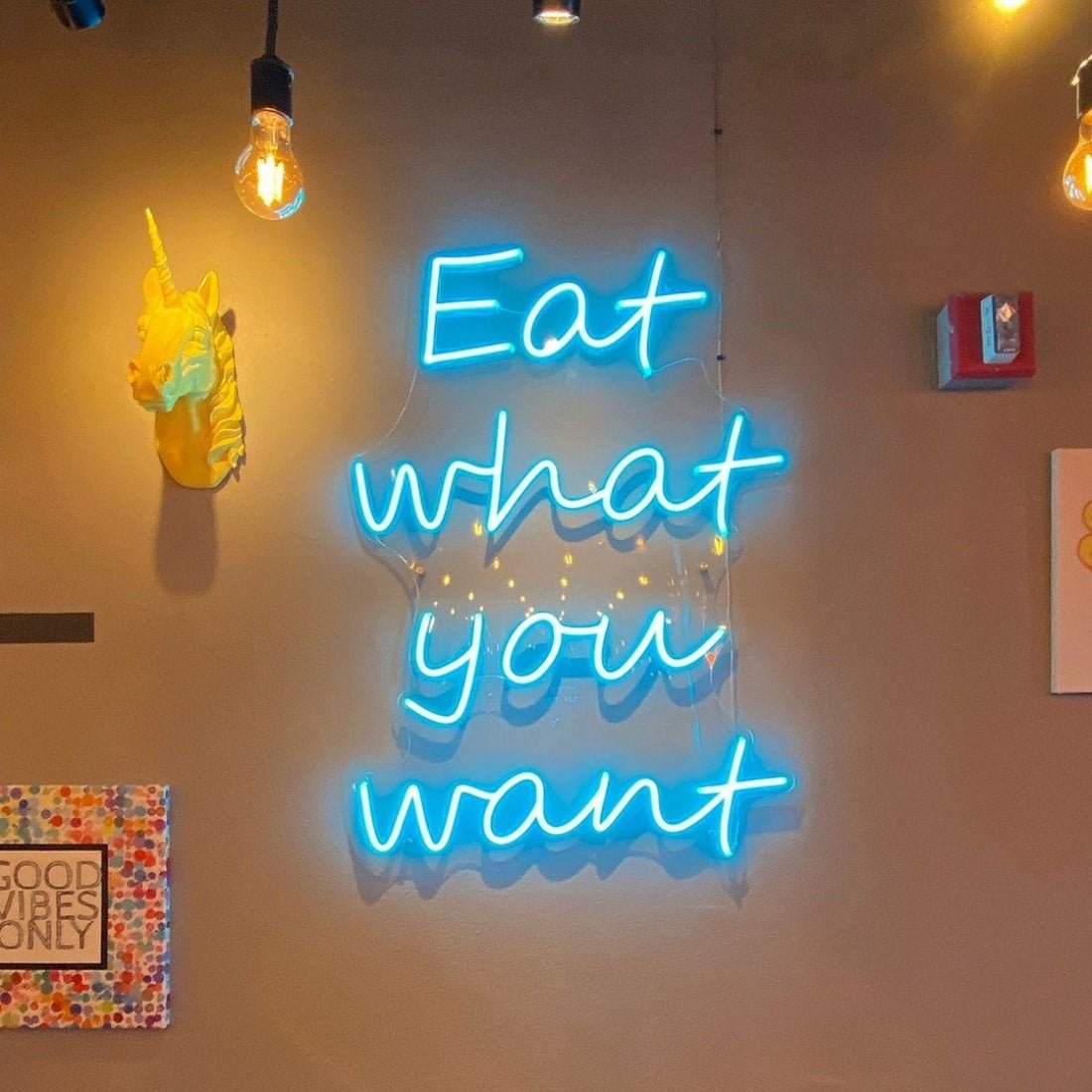 Eat What You Want Led Sign Business Neon Sign - Shineneon