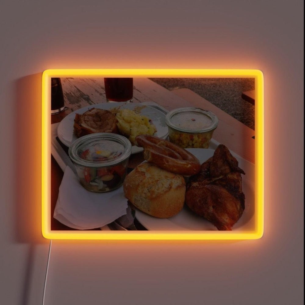 Eating In A Bavarian Beer Garden Rgb Led Neon Sign - Shineneon