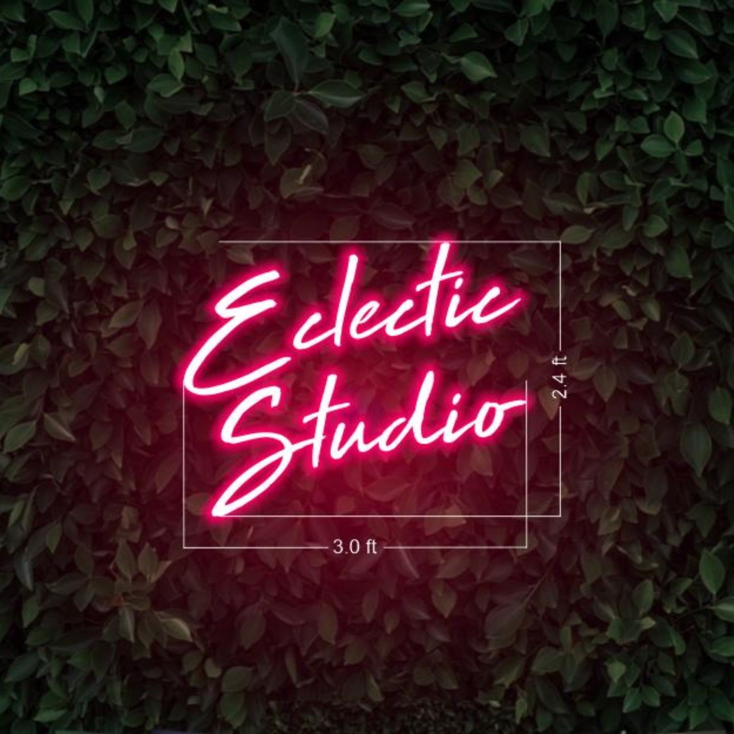Eclectic Studio Pink Cursive Led Neon Sign Creative Home Studio Wall Decor | Shineneon