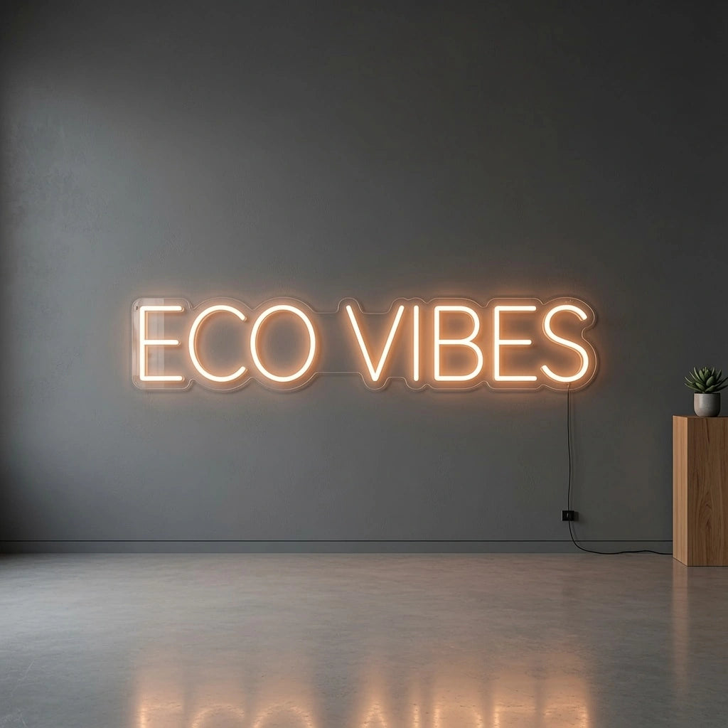 Eco Vibes LED Neon Sign - 04 Size Image