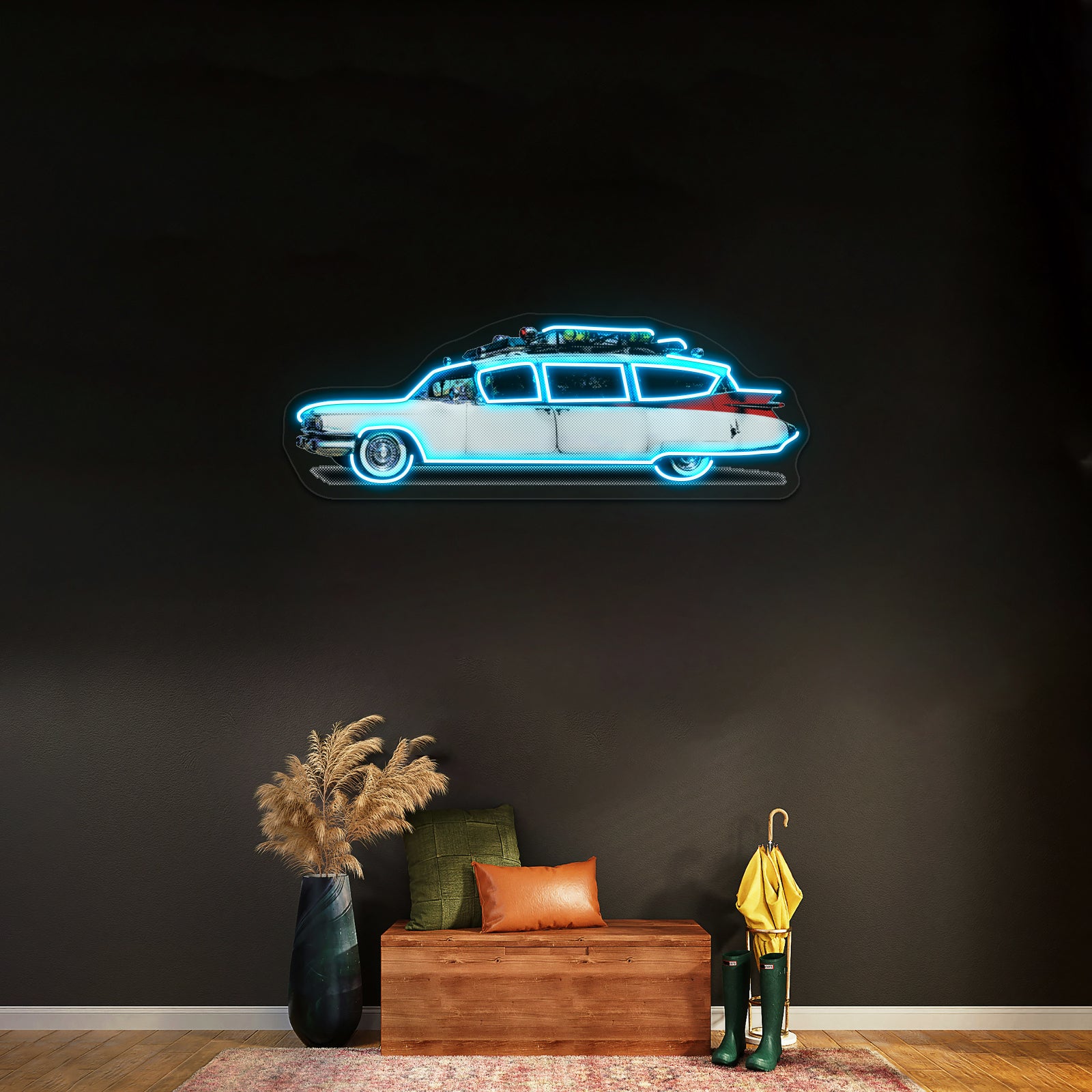 Ectomobile Artwork Custom Neon Led Sign - Size and dimension reference