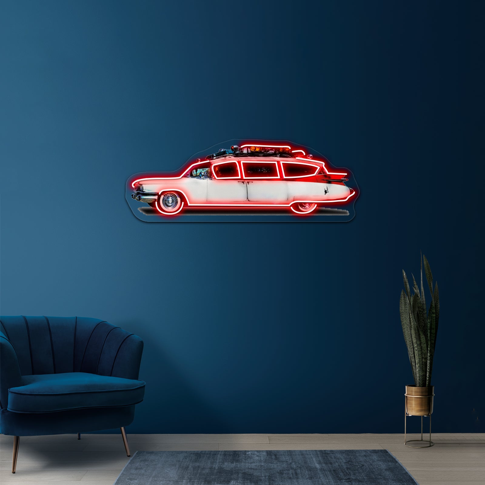 Ectomobile Artwork Custom Neon Led Sign - Custom LED neon sign front view