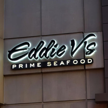 Eddie Vs Prime Seafood 3D Backlit Letters Business Metal Led Sign - Shineneon