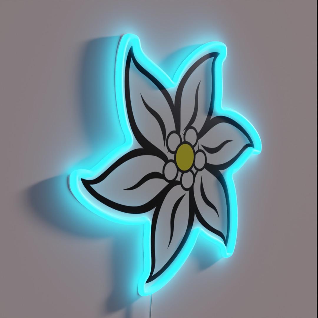 Edelweiss Flower Germany Switzerland Beer Rgb Led Neon Sign - Shineneon