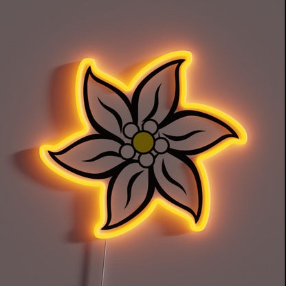 Edelweiss Flower Germany Switzerland Beer Rgb Led Neon Sign - Shineneon