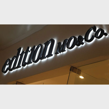 Edition Mo And Co 3D Backlit Channel Letters Led Light Sign - Shineneon