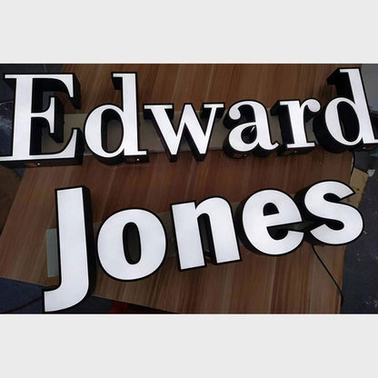Edward Jones 3D Frontlit Channel Letters Led Light Sign - Shineneon